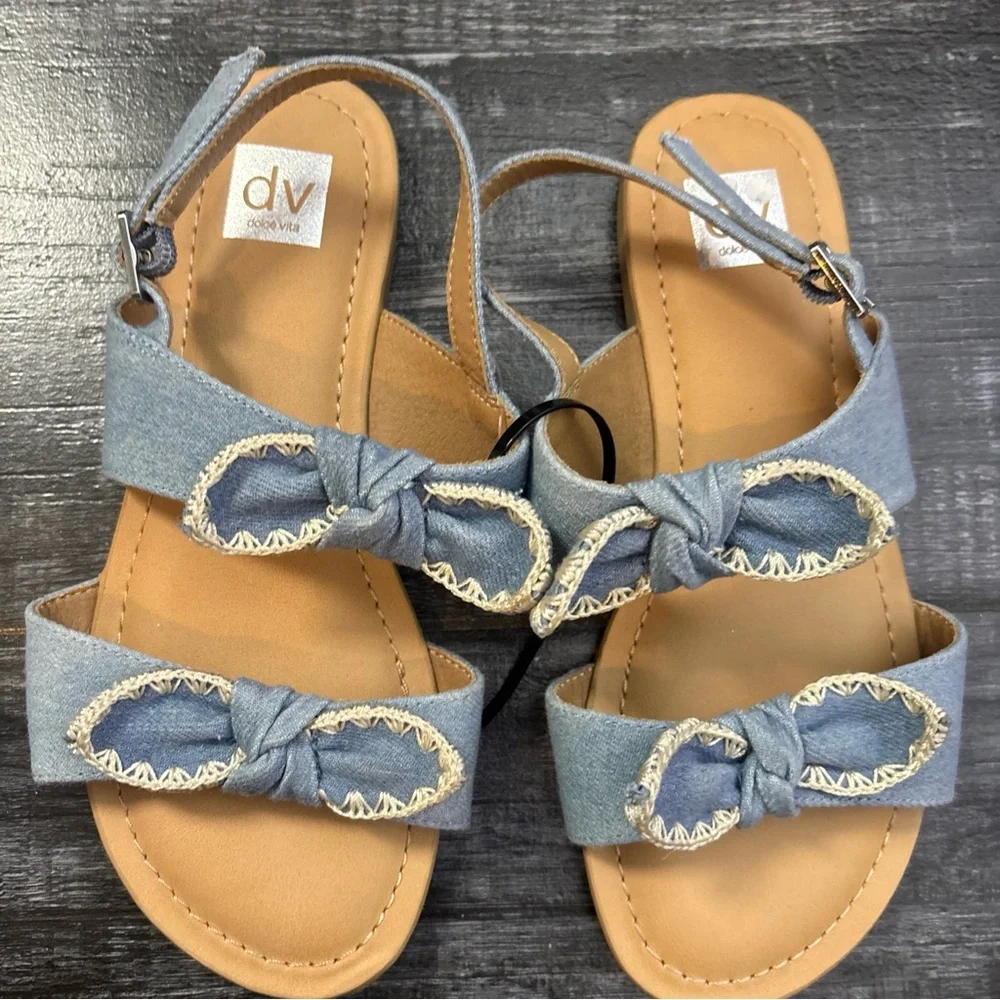 Dolce Vita‎ Blue Sandals with Denim Bows